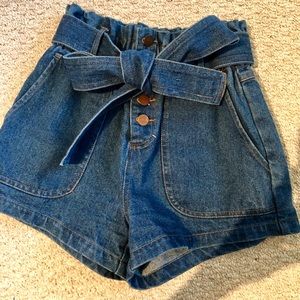 High Waisted Denim Shorts